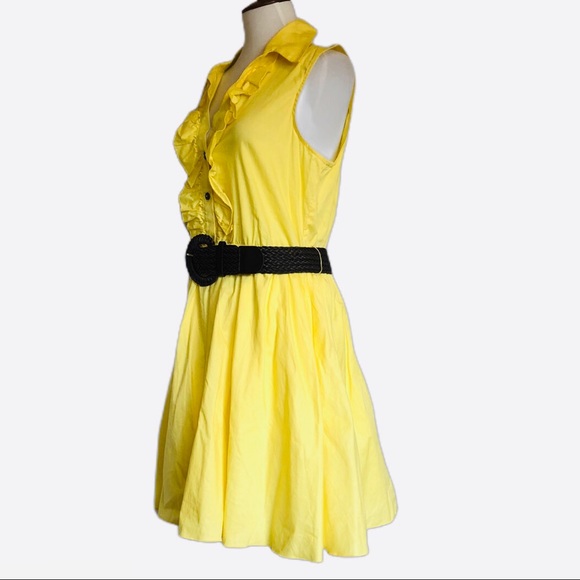 Bailey Blue retro yellow sleeveless dress - Picture 3 of 8